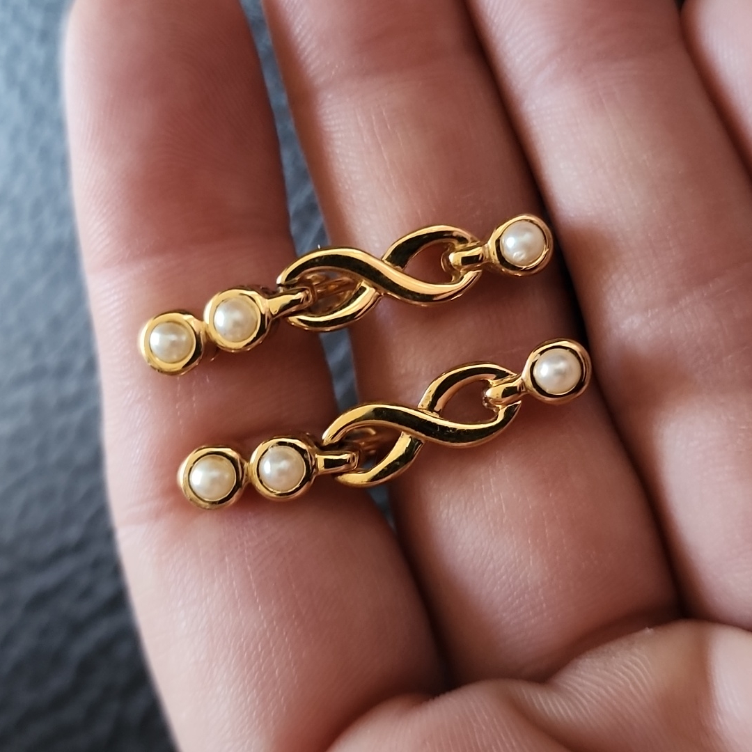 Vtg D'orlan Clip On Earrings